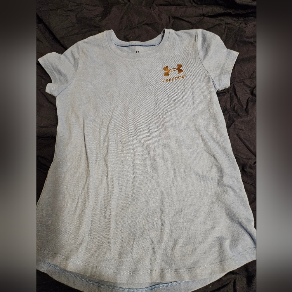 Under Armour Light Blue Sweatshirt Youth Girls Sz Small